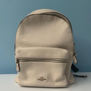 Coach cream backpack